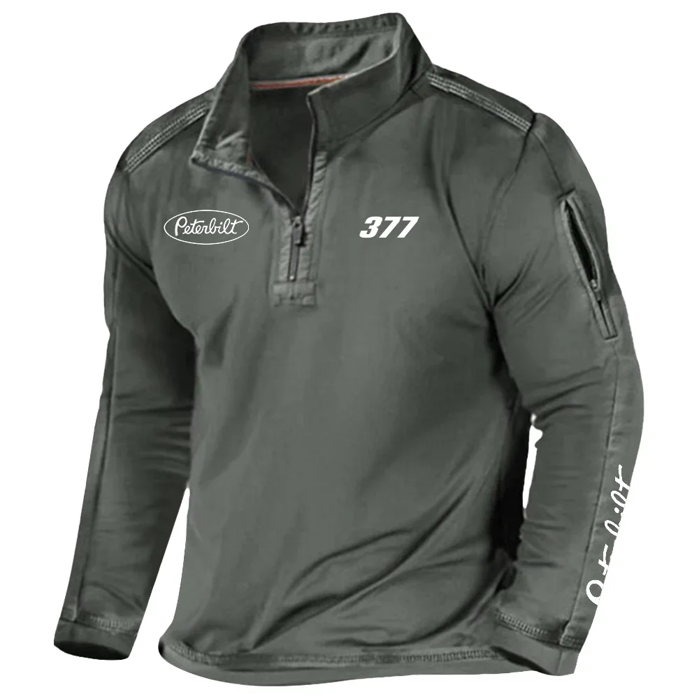 Peterbilt 377 Exclusive Logo Tactical Outdoor Sweatshirts, BIH13001CAPE377 Peterbilt 377 Sweatshirts