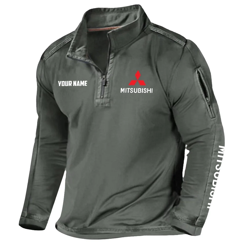 Mitsubishi Exclusive Logo Tactical Outdoor Sweatshirts, OUFAH1300819MSBZ Sweatshirt