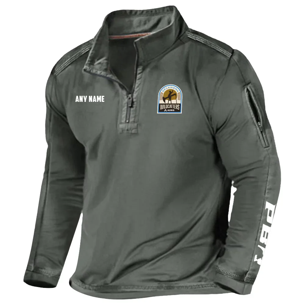 Oklahoma Wildcatters Exclusive Logo Tactical Outdoor Sweatshirts, BIH13003PBROW Oklahoma Wildcatters Sweatshirts