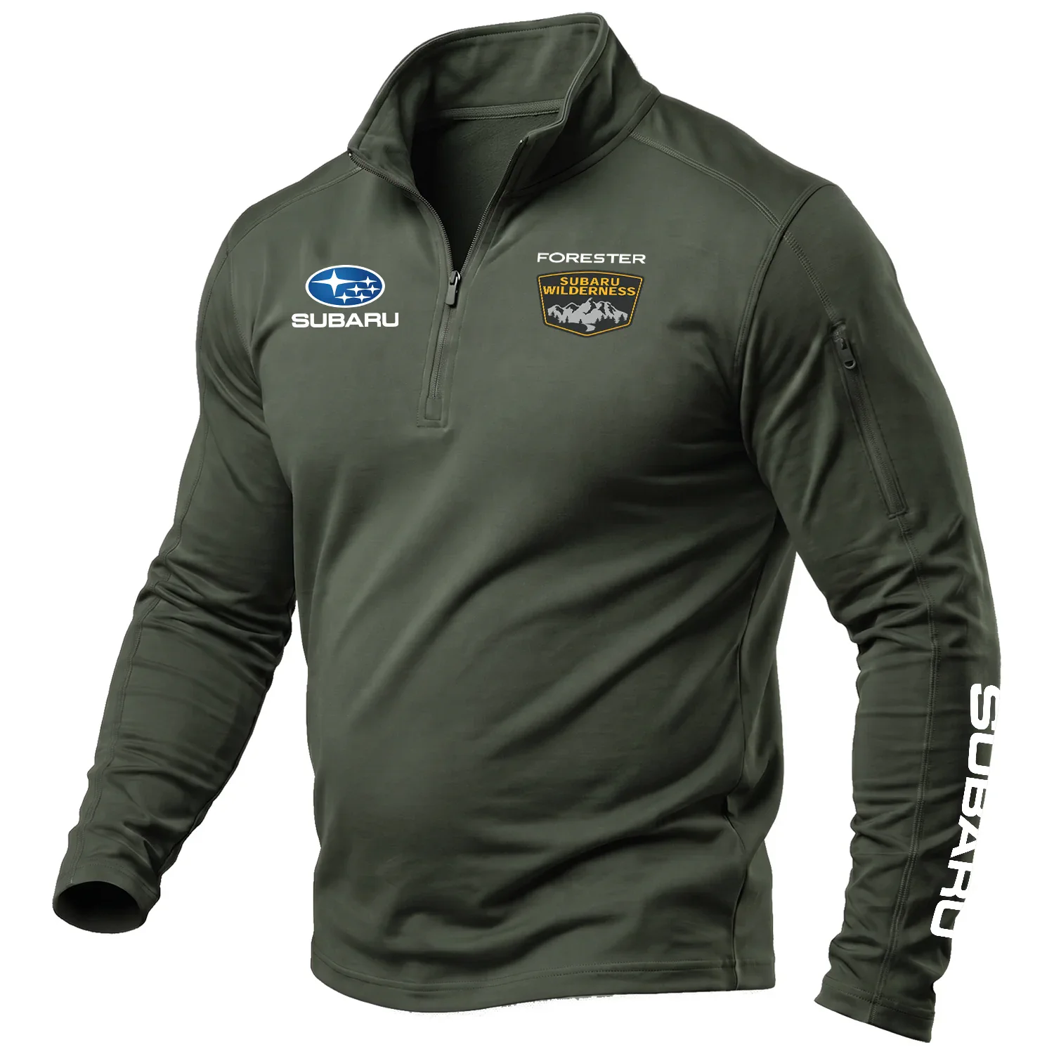 Subaru Forester Wilderness Exclusive Logo Tactical Outdoor Sweatshirts, BIH130OF08LRRRR Subaru Forester Wilderness Sweatshirts